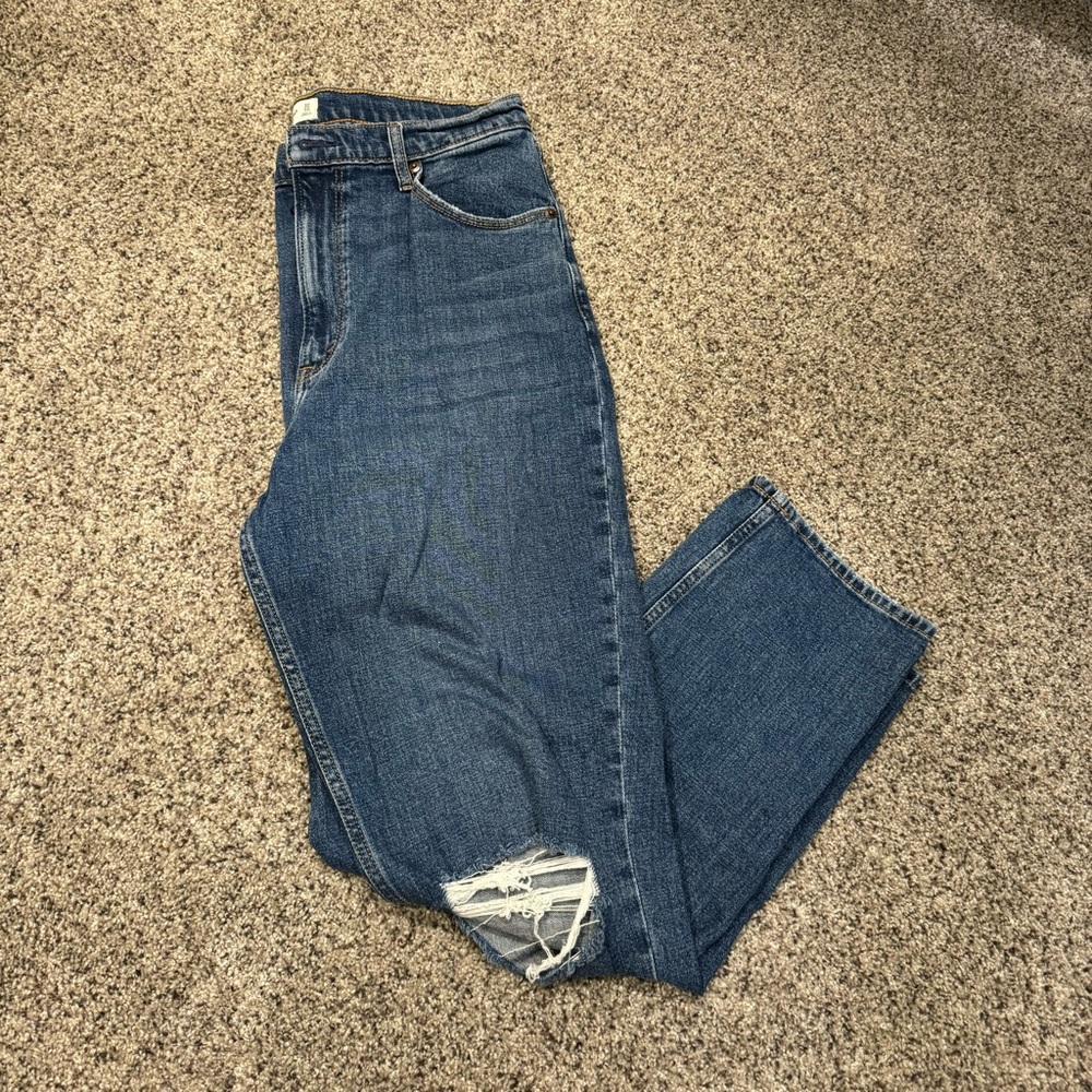 Abercrombie & Fitch Blue Straight Leg Jeans